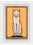 Graag Sitting Cat, 1916 Expressionism Art Duvar Posteri - Kalın Kağıt - Çerçevesiz 1