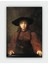 A Youngwoman Resting Her Hands On The Picture Frame Rembrandt Duvar Posteri - Kalın Kağıt 1