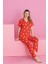 Beyaz Kalpli Düğmeli Pijama Takımı 2