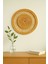El Yapımı Yuvarlak Rattan Duvar Dekoru, Doğal Hasır Görünüm, Bohem & Minimal Stil, 30 x 30 cm 3
