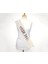 Beyaz Gümüş Bride To Be Simli Kuşak Kemer 10 cm 3