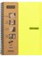 Metrashop Capricorn Neon Serisi, A4, 7 Konulu (5 Kareli, 2 Çizgili) 210 Yaprak Pp Kapaklı Spiralli Defter, Sarı 1