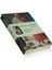 Metrashop Kaplumbağa Serisi - A6, Osman Hamdi Bey 4'lü Defter Seti Iıı, Çizgisiz, Toplam 192 Sayfa, Her Biri 48 Sayfa, Tel Dikiş, Esnek Kapak, Oval Kenar, Tuval Doku, 60 Gram, Sarı Krem Renk 1
