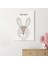 Metrashop Rabbit | Tavşan Tasarımlı Bebek Odasına Kanvas 3