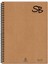 Metrashop A4 70 Yp. Defter Kraft Kapak Spiralli Hafif Kağıt Kareli 140 Sf. 1
