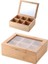 Metrashop Bambu 6 Bölmeli Çay Kutusu -%100 Orjinal Bambu Mıknatıslı Kapak 21X16,5 X7CM 1