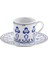 Metrashop Porselen Çintemani 9727 Standart 6 Kişilik 12 Parça Kahve Fincan Takımı, 90 ml 1