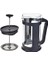 Metrashop - Smart French Press: Yaklaşık 1l Kapasiteli Kahve Hazırlayıcı | Siyah Polipropilen Gövde | Bulaşık Makinesinde Yıkanabilen Borosilikat Cam Sürahi | Paslanmaz Çelik Filtre Sistemi 2