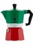 Metrashop - Moka Express Italia: 3 Cups Ocak Üstü Espresso Pişirici - 130ML - Karma Renk - Alüminyum Gövde - Patentli Güvenlik Valfi - Tüm Ocak Türleri Için Uygundur (Indüksiyon Hariç) 1