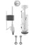 Metrashop 330B7013 Rezervuar Iç Takım Alttan Su Girişli 3/6 L, Krom 1