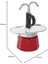 Metrashop Mini Express Magritte, Kaffeemaschine + 2 Schnapsgläser, 2 Tassen, Aluminium 3