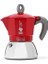 Metrashop - Moka Indüksiyon: 4 Cups Ocak Üstü Espresso Pişirici -150ML - Kırmızı Renk - Alt Hazne: Dış Paslanmaz Çelik Iç Alüminyum - Patentli Güvenlik Valfi - Indüksiyon Ocak Türleri Için Uygundur 2