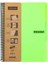 Metrashop Capricorn Neon Serisi, A4, 7 Konulu (5 Kareli, 2 Çizgili) 210 Yaprak Pp Kapaklı Spiralli Defter, Yeşil 1
