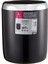 Metrashop M-E06-06-P Lima Çöp Kovası, Krom Dekorlu, Siyah, Standart 2