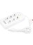 Metrashop 6'lı Akım Korumalı Priz, 1.5 Metre Kablo, 4 x Usb, 1 x Type-C Pd Girişli, Altılı Priz Çoklayıcı Grup Priz, Maks 16A Kapasite, 3000W Güç, Anahtarlı, Topraklı, Çocuk Korumalı, (Beyaz) 2