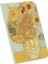 Metrashop Vase With Twelve Sunflowers, Van Gogh 1888, A4 Defter Iv, Çizgisiz, Toplam 64 Sayfa, Tel Dikiş, Esnek Kapak, Oval Kenar, Tuval Doku, 60 Gram, Sarı Krem Renk, 21X29,7X0,5CM 1