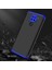 Xiaomi Redmi Note 9 Kılıf 360 Tam Koruma Kapak 3 Parça Slim Fit Siyah-Kırmızı 2