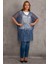 Kadın Indigo Astarsız Dantel Tül Tunik 65N18430 1