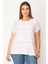 Kadın Renkli Ters Baskı Pamuklu Kumaş Bluz 65N28610 1