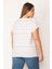 Kadın Renkli Ters Baskı Pamuklu Kumaş Bluz 65N28610 4
