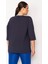 Kadın Lacivert Biye ve Kup Detaylı Tunik 65N29275 3
