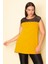 Kadın Sarı Robası Dantelli Çizgili Bluz 65N28868 1