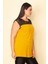 Kadın Sarı Robası Dantelli Çizgili Bluz 65N28868 2