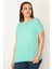 KADIN MİNT ETEK UCU LASTİKLİ DUBLE KOL BLUZ 3