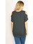 Kadın Yeşil Omuz Dekolteli Bluz 65N34630 4