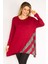 Kadın Bordo Sim Detaylı Tunik 65N35186 1