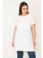 Kadın Beyaz Pamuklu Kumaş Peto Cepli Tunik 65N31752 1