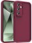 Samsung Galaxy S24 Fe Kılıf Kamera Korumalı Frm Ananas Kapak - Mürdüm 1