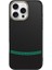 iPhone 16 Pro Kılıf M-Safe Şarj Özellikli Karbon Fiber Görünümlü Frm Antina Kapak - Siyah-Yeşil 1