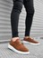 BA0003 Bağcıklı Süet Klasik Taba Beyaz Yüksek Taban Casual Erkek Ayakkabı 1