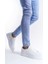 SLW165 Elite Bağcıklı Cilt Erkek Günlük Sneaker Ayakkabı Bt Beyaz 4