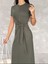 Kadın Oys Kumaş Maxi Elbise 1