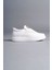 SLW161 Hippo Bağcıksız Cilt Erkek Günlük Sneaker Ayakkabı Bt Beyaz 1