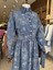 Çiçek Dokulu Denım Premıum Elbise Indigo 5027 4
