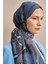 Mavi-Gri Ed Scarf Celebrity Pietra Şal 1