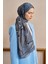 Mavi-Gri Ed Scarf Celebrity Pietra Şal 2