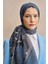 Mavi-Gri Ed Scarf Celebrity Pietra Şal 5