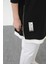 Fermuar Detaylı Siyah Sweatshirt 10613 3