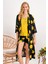 Arnetta Kadın Yellow Rose Sarı Homewear Kimono,şort Takım 1
