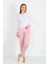 Kadın Pamuklu Cepli Tek Alt Pijama Pembe 27527 2