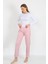 Kadın Pamuklu Cepli Tek Alt Pijama Pembe 27527 4