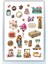 4'lü Vintage Sticker Planner Ajanda Bullet Journal Için Uygun Set 3