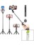 Siyah Selfi Çubuk - Tripod Ayaklı 57CM Uzayan-Kısalan Saplı + 10CM =67CM (4604) 1