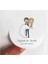 48 Adet 4 cm Kişiye Özel Sarılan Kucakta Gelin Damat Nişan Söz Baskılı Etiket Sticker -3 1