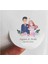 48 Adet 4 cm Kişiye Özel Çiçekli Gelin Damat Nişan Söz Baskılı Etiket Sticker 1