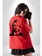 Kurt Cobain Nirvana Gitarist Kadın Erkek Ön Minimal Sırt Baskılı Kırmızı Pamuklu Tişört 5